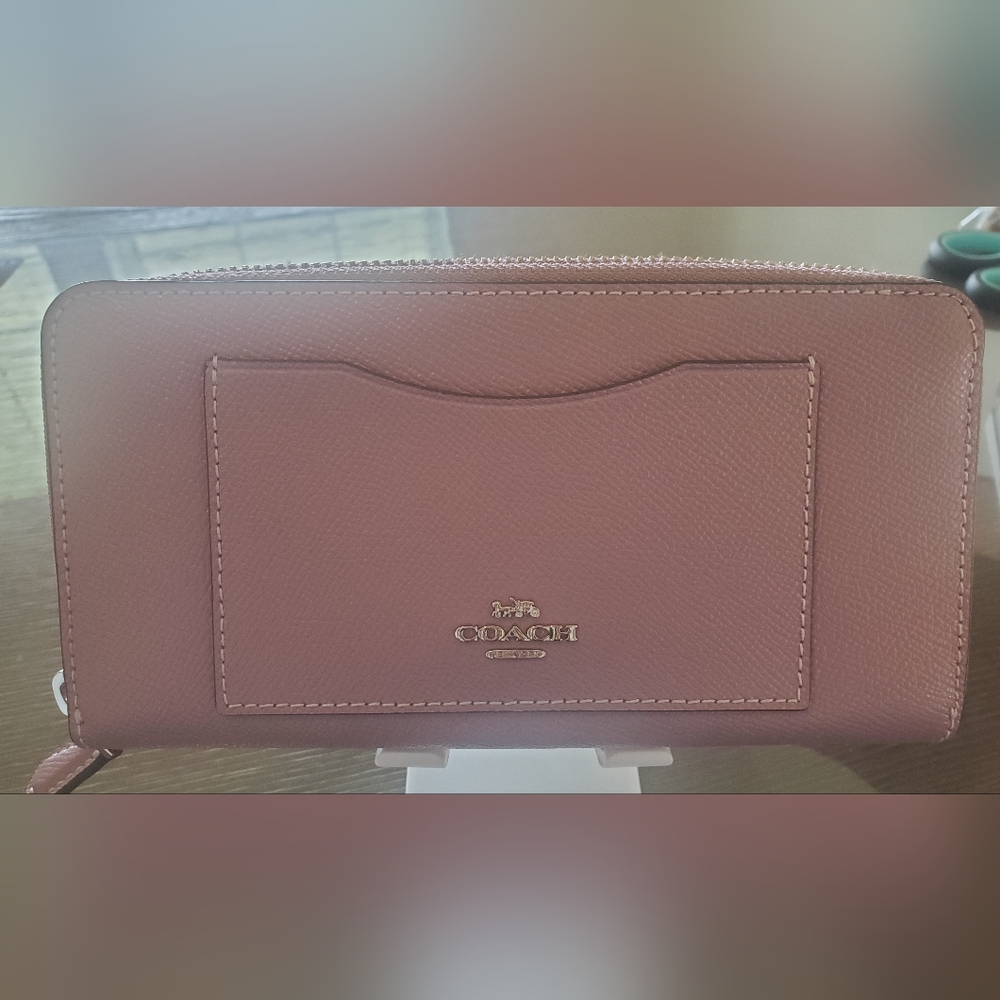 COACH Zippered Leather Wallet